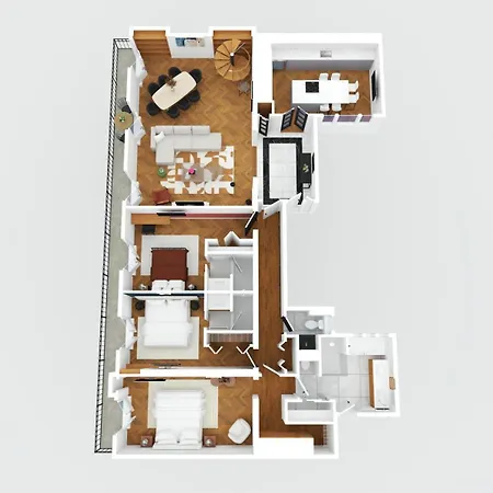 Montaigne Collection V 4br 8ppl Duplex 公寓 *